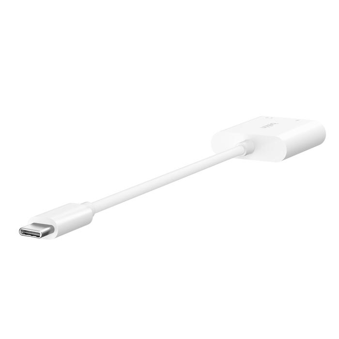 Belkin RockStar 3,5mm Klinken Audio und USB-C Ladeadapter Belkin RockStar 3,5mm Klinken Audio und USB-C Ladeadapter